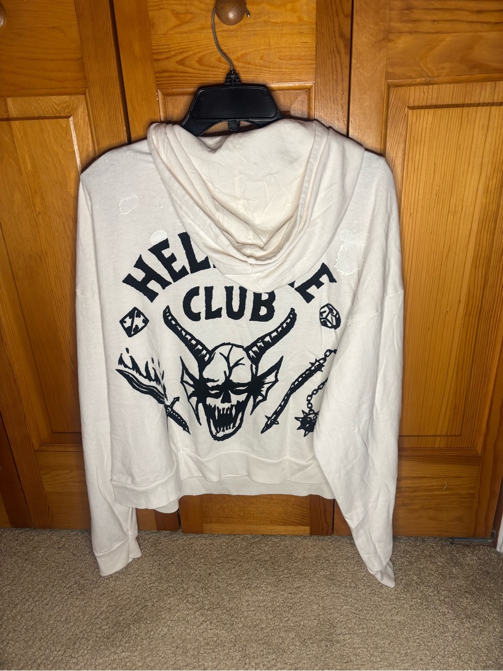 PacSun White Stranger Things Logo Hoodie - Picture 6 of 7